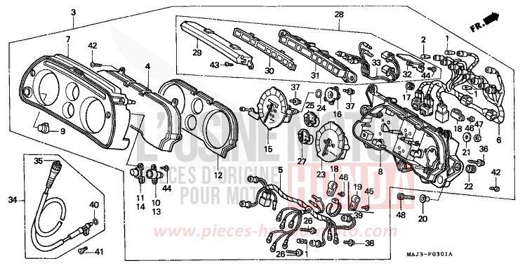 MESSGERAET (ST1100A) von Pan-European ABS CANDY TROPICAL NIGHT PURPLE-U (RP103D) von 1995